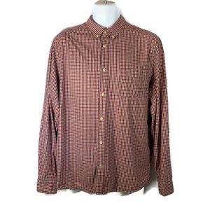 H&M LOGG Button Front Long Sleeve Shirt Sz Large